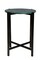 Side Table | Green Marble Table with Grey Metal Frame-21 Inch Height